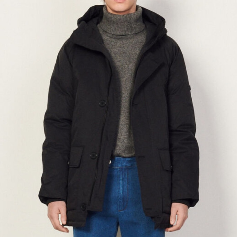 sandro paris Men’s Parka with Hood